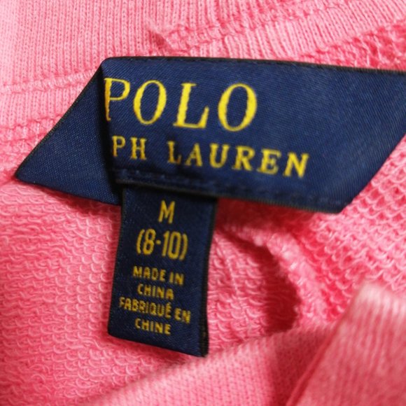 BNWT Polo by Ralph Lauren Girls SweatPants Pink Size Medium (8-10) - Picture 4 of 4